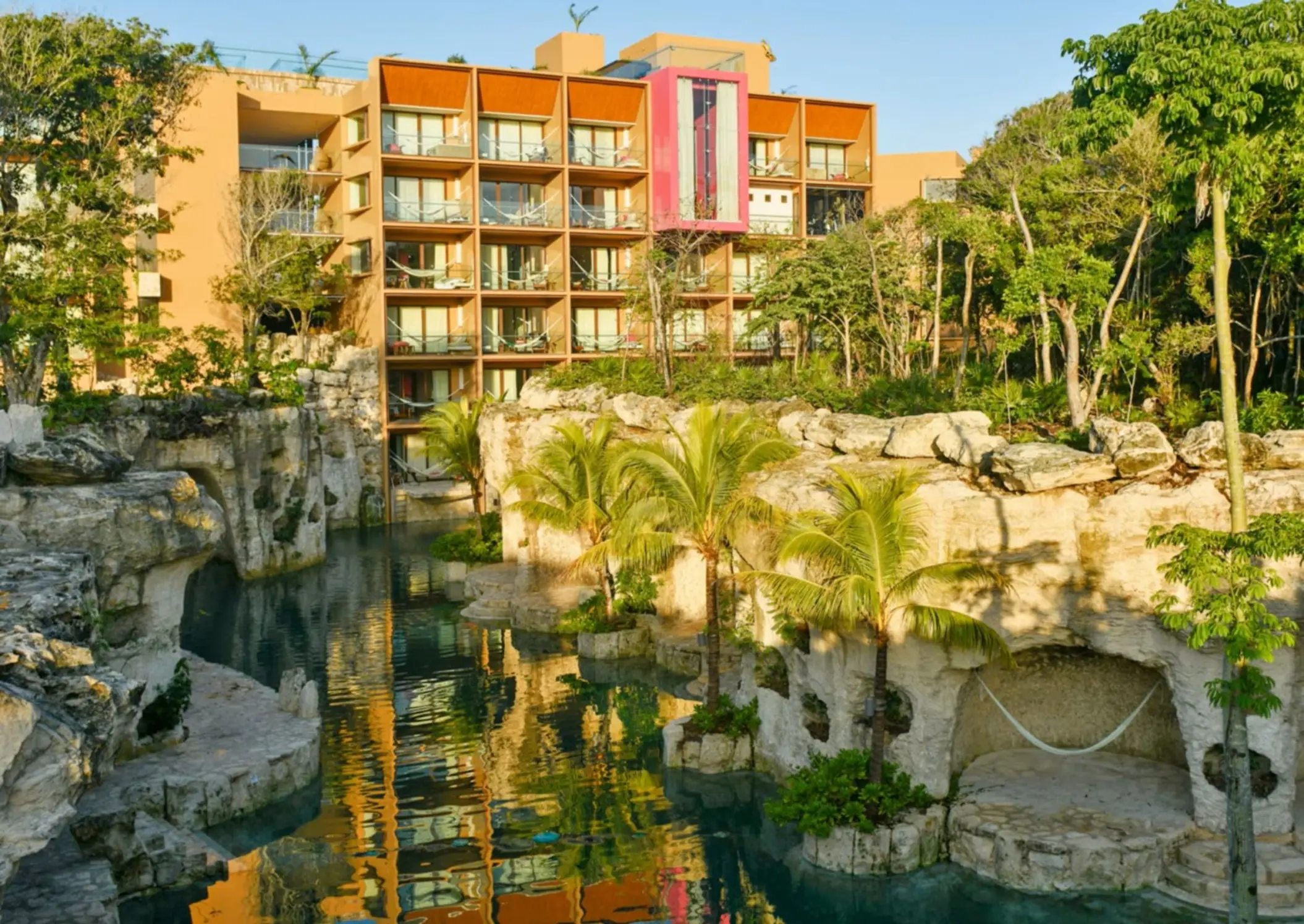 river at Hotel Xcaret Mexico