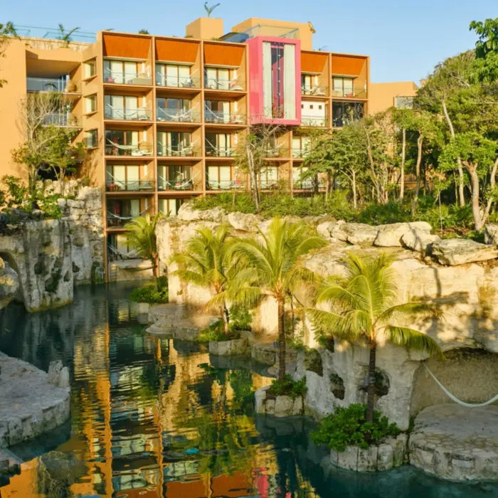 river at Hotel Xcaret Mexico