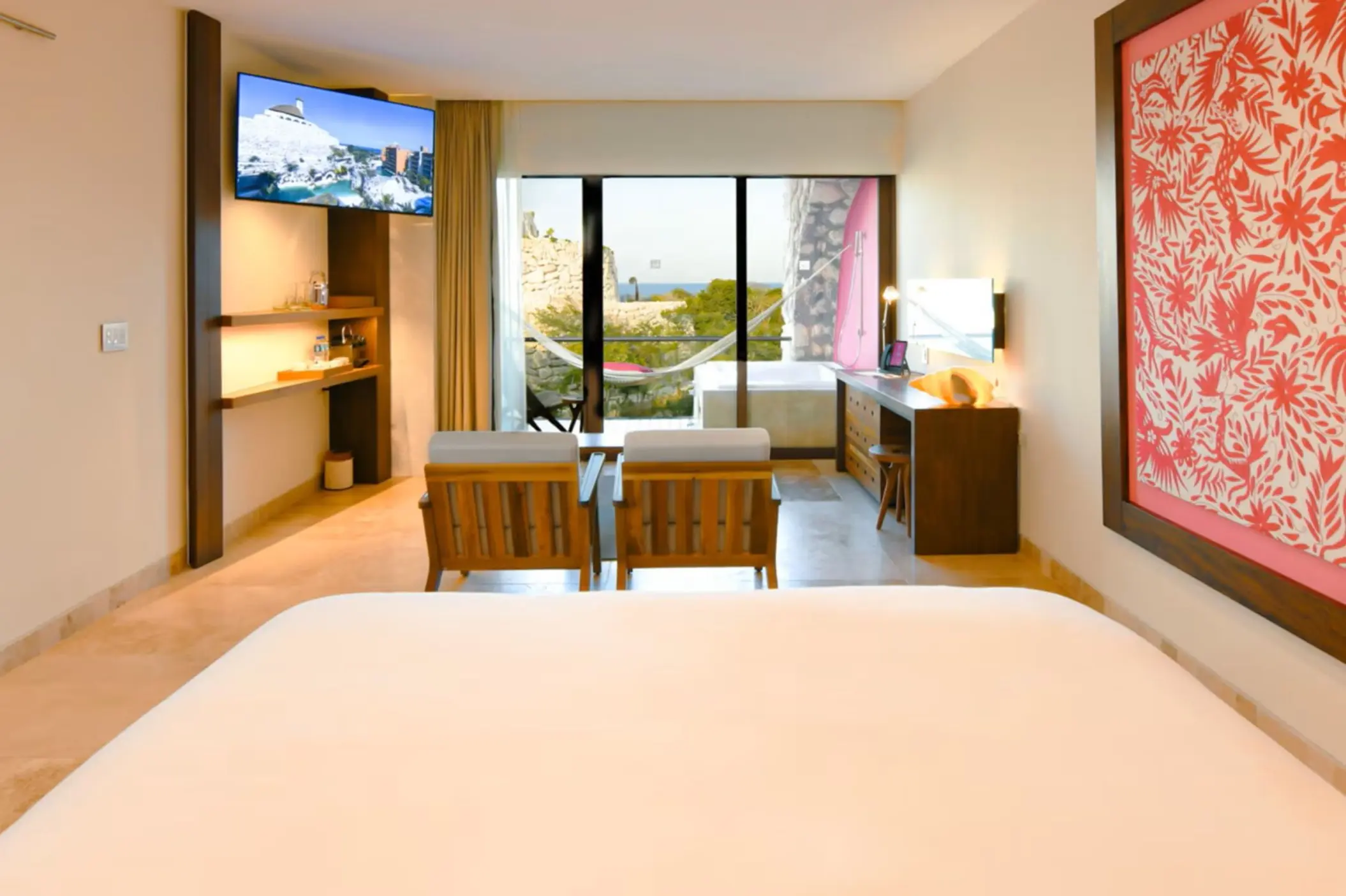 spacious suite at Hotel Xcaret Mexico