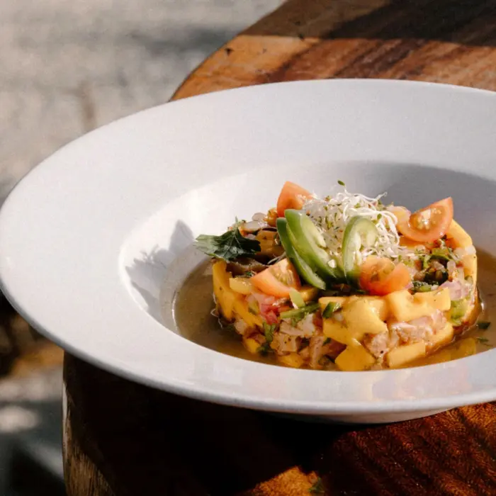 delicious food at Hotelito Azul Tulum