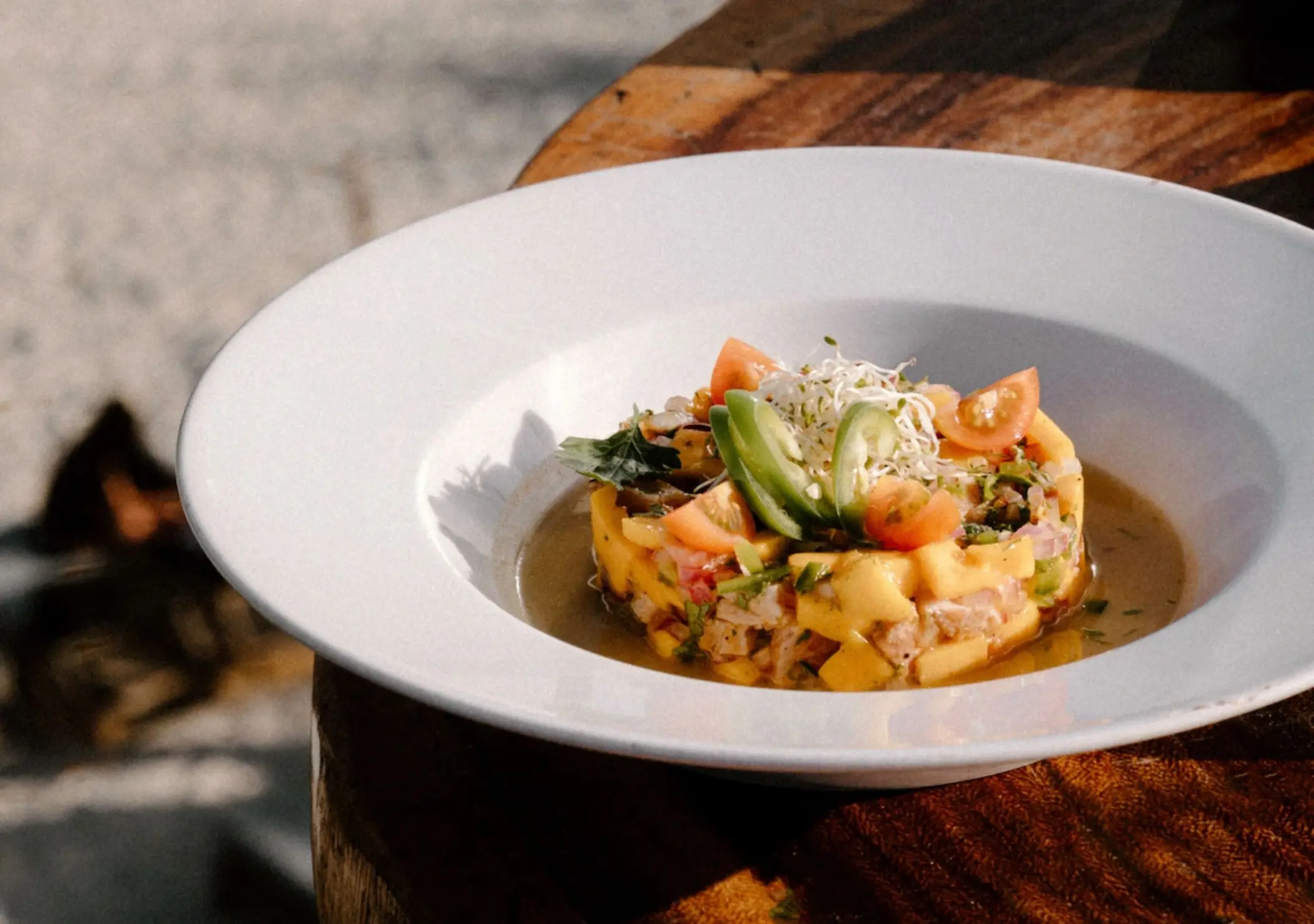 delicious food at Hotelito Azul Tulum