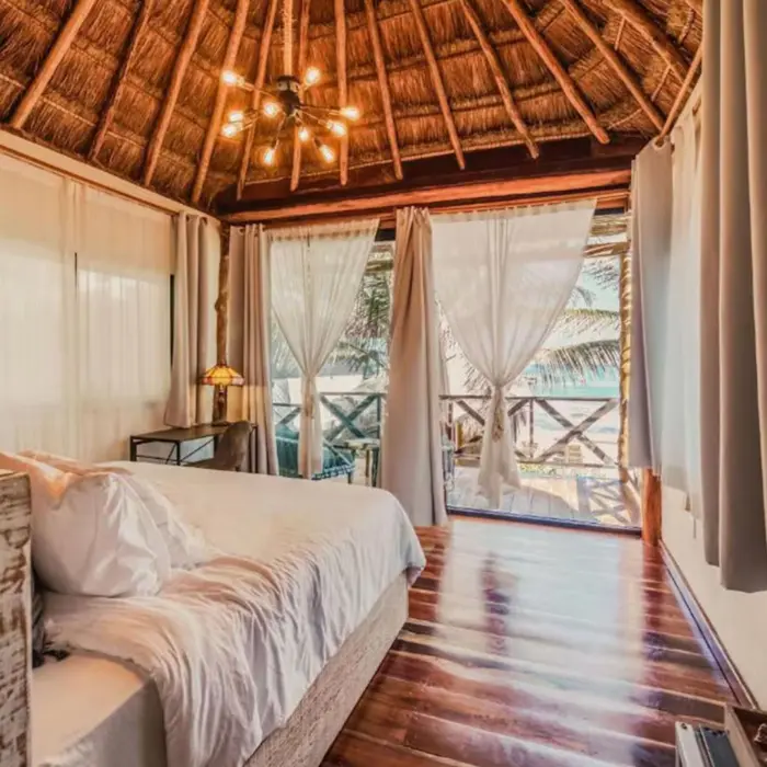 oceanfront suite at Hotelito Azul Tulum