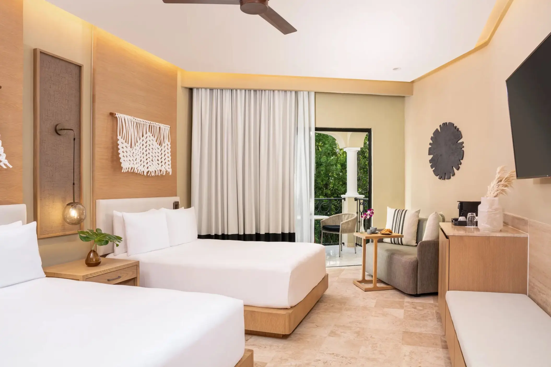 double bedroom at Hyatt Zilara Riviera Maya