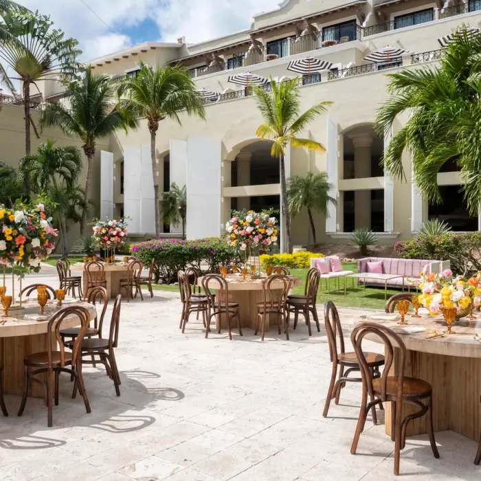 Hyatt Zilara Riviera Maya meeting and event space with reception decor
