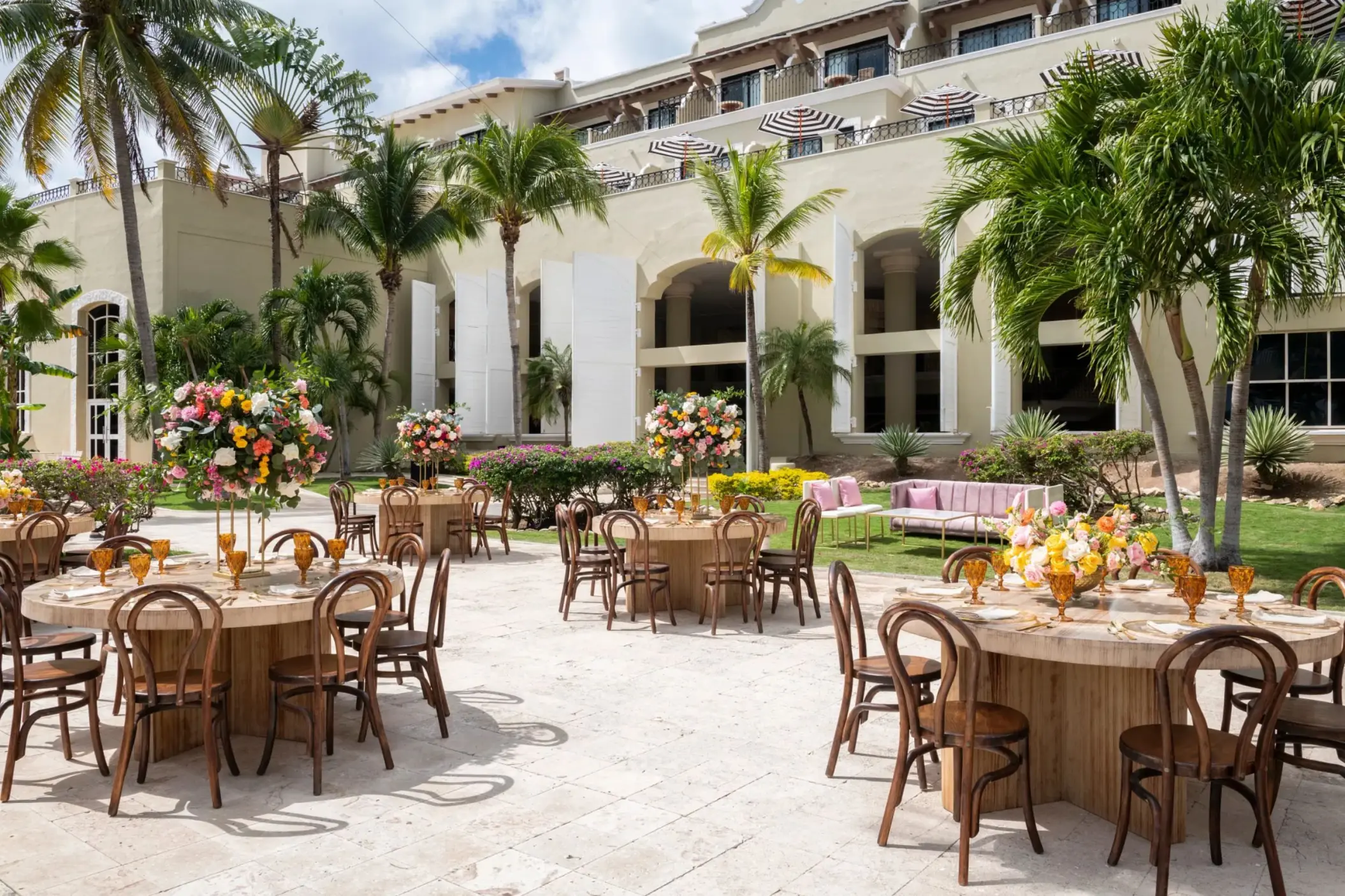 Hyatt Zilara Riviera Maya meeting and event space with reception decor