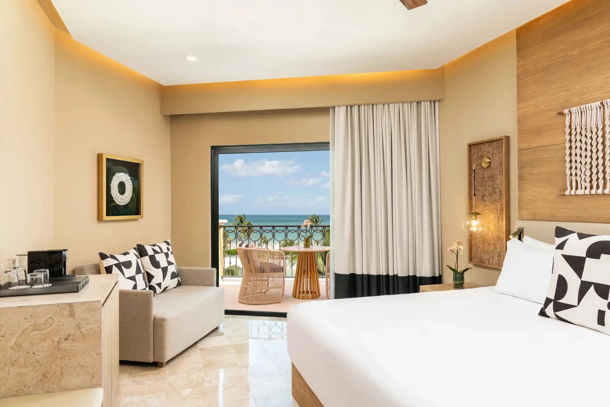 one bedroom master suite with ocean view at Hyatt Zilara Riviera Maya