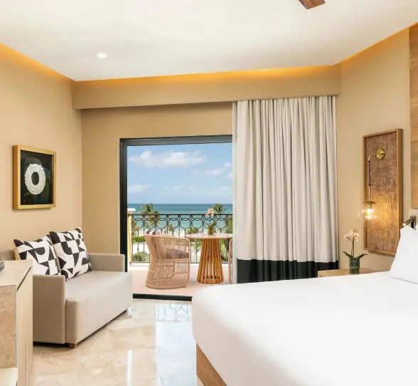 one bedroom master suite with ocean view at Hyatt Zilara Riviera Maya