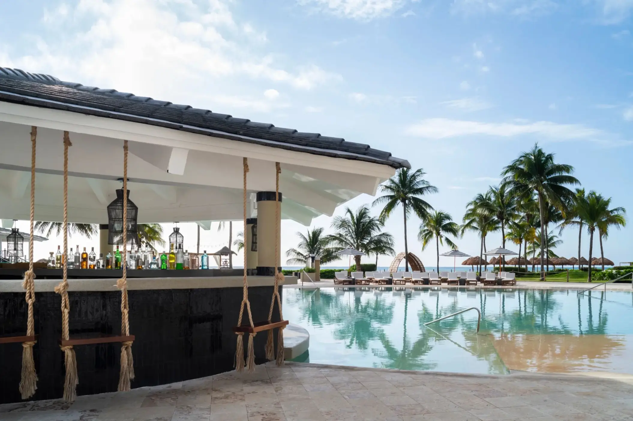 swim up bar at Hyatt Zilara Riviera Maya
