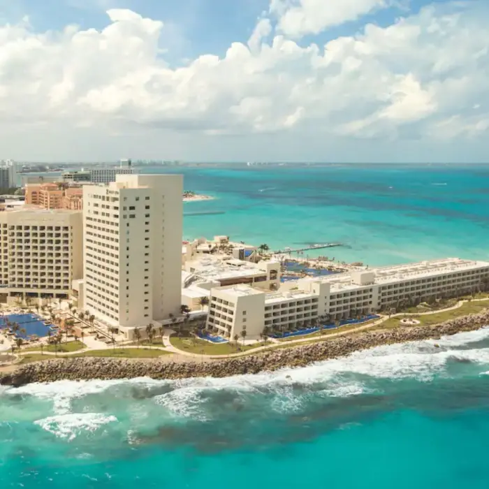 aerial view of hyatt ziva cancun