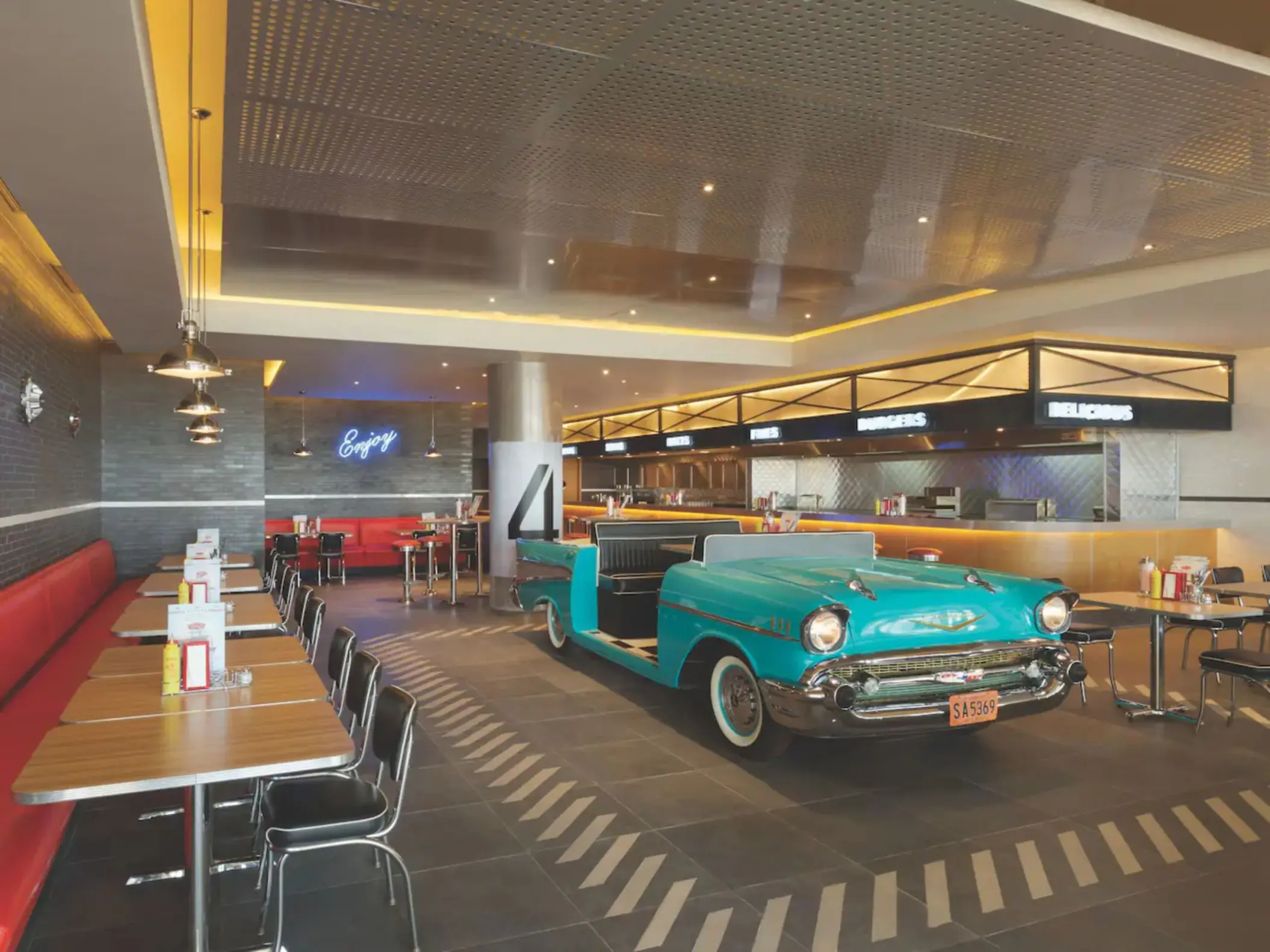 chevy's diner at Hyatt Ziva Cancun
