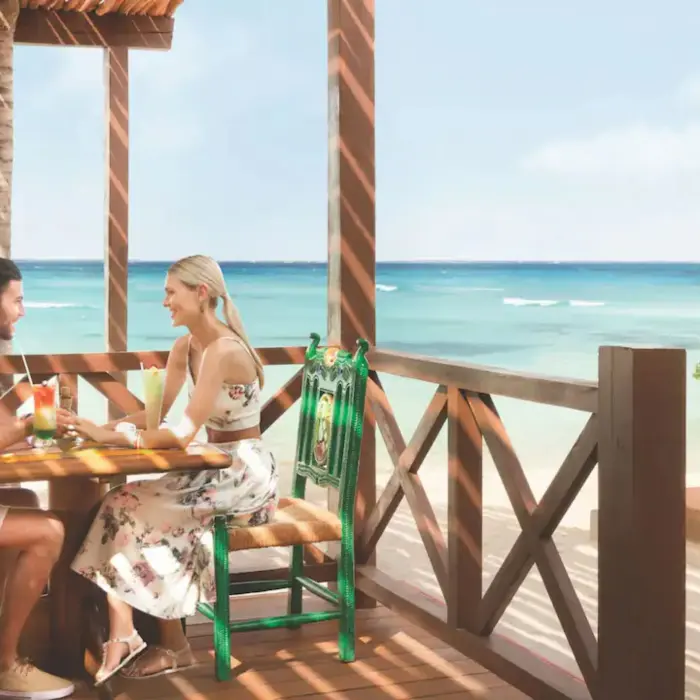 couple enjoying a meal at habaneros restaurant at Hyatt Ziva Cancun