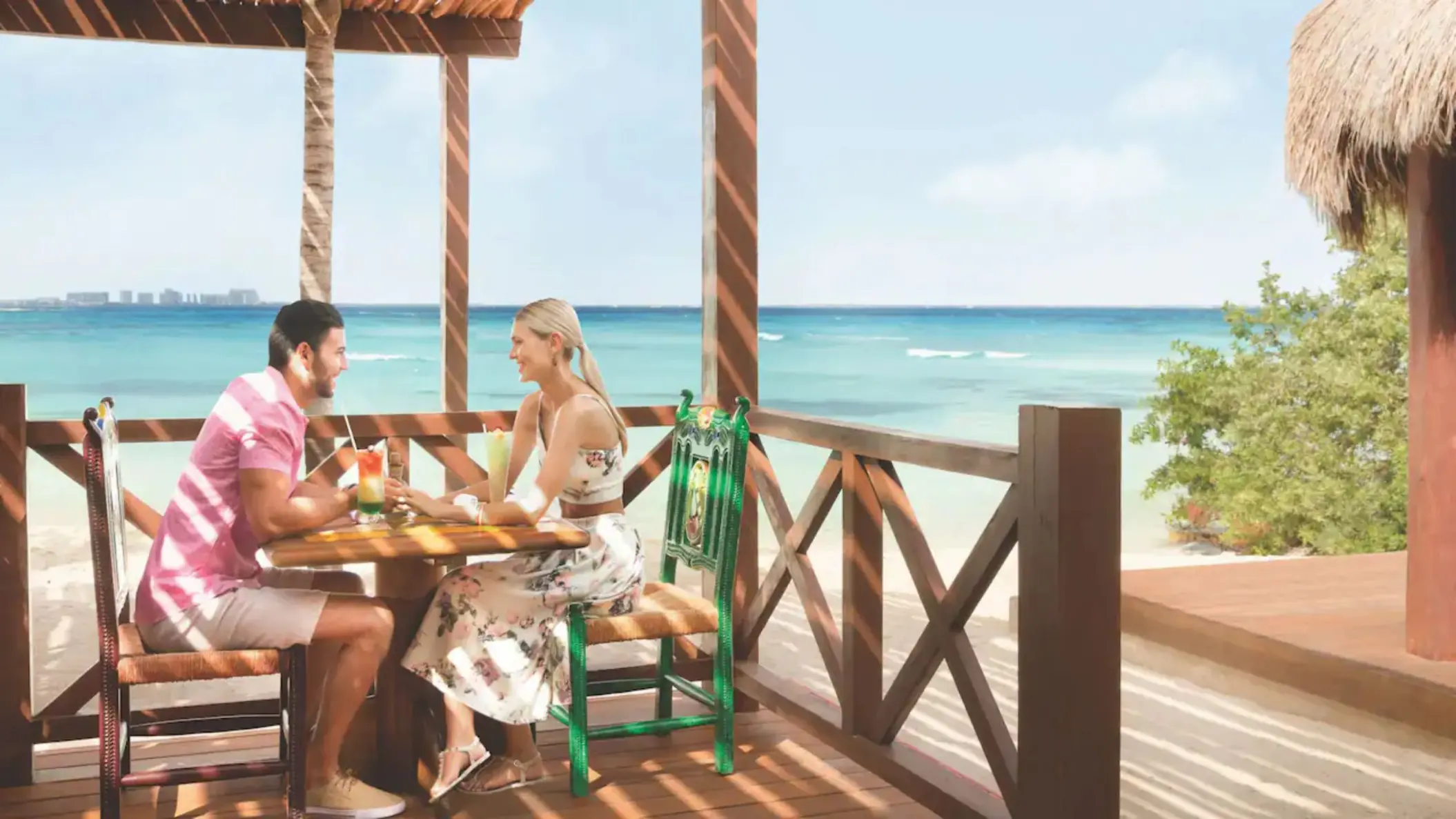 couple enjoying a meal at habaneros restaurant at Hyatt Ziva Cancun