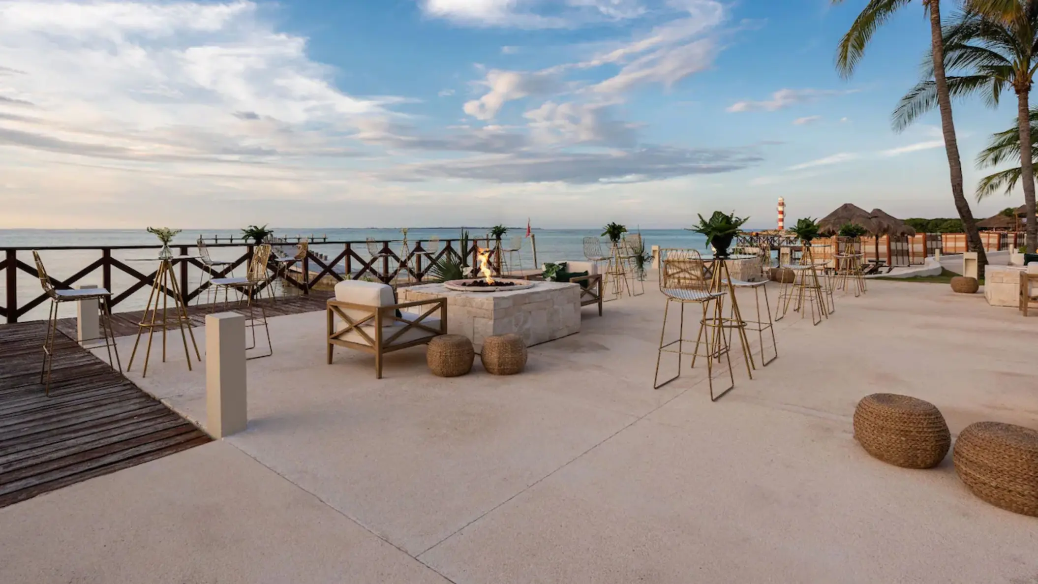 firepits venue at Hyatt Ziva Cancun