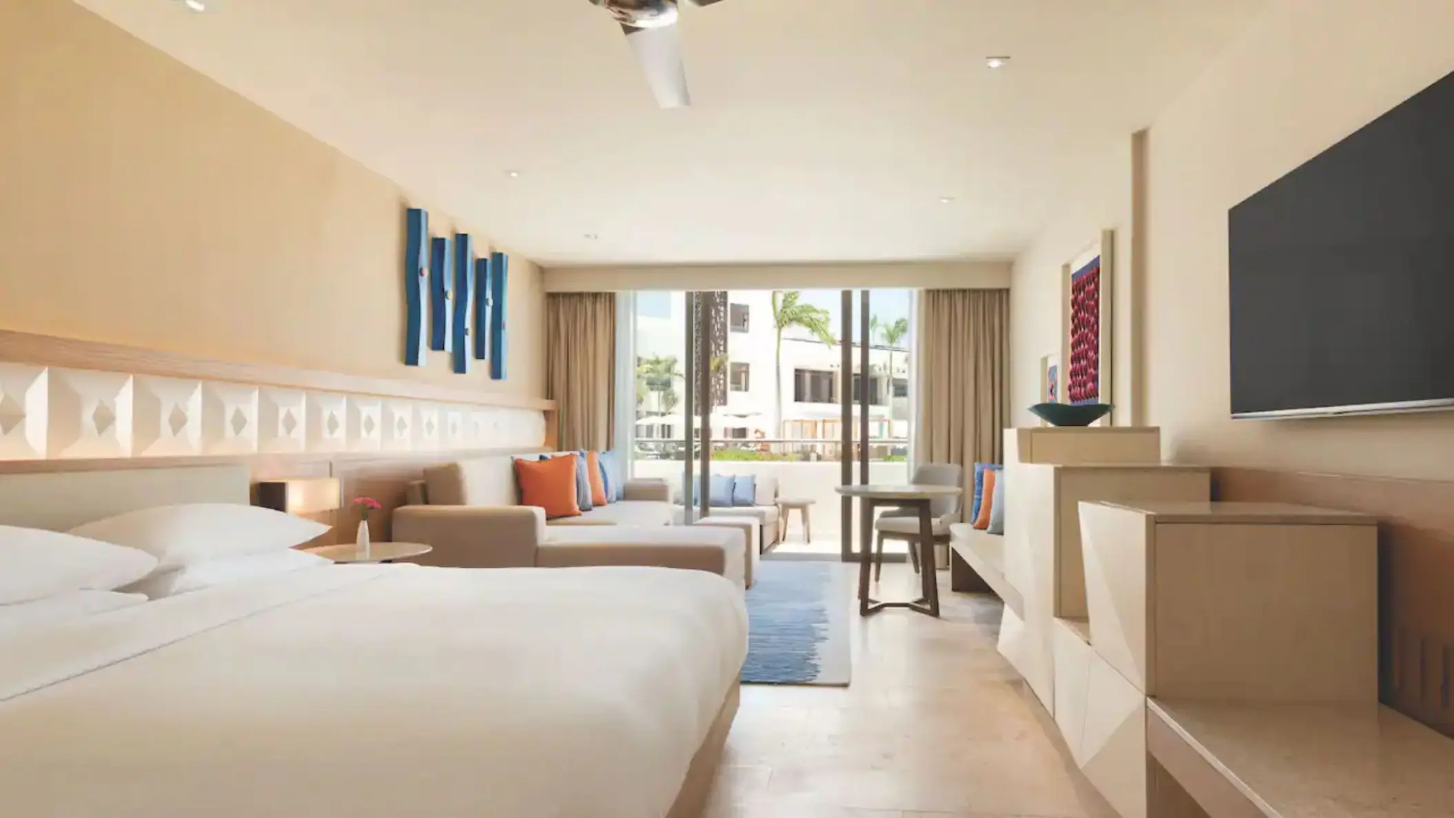resort view king with sofa bed room at Hyatt Ziva Cancun