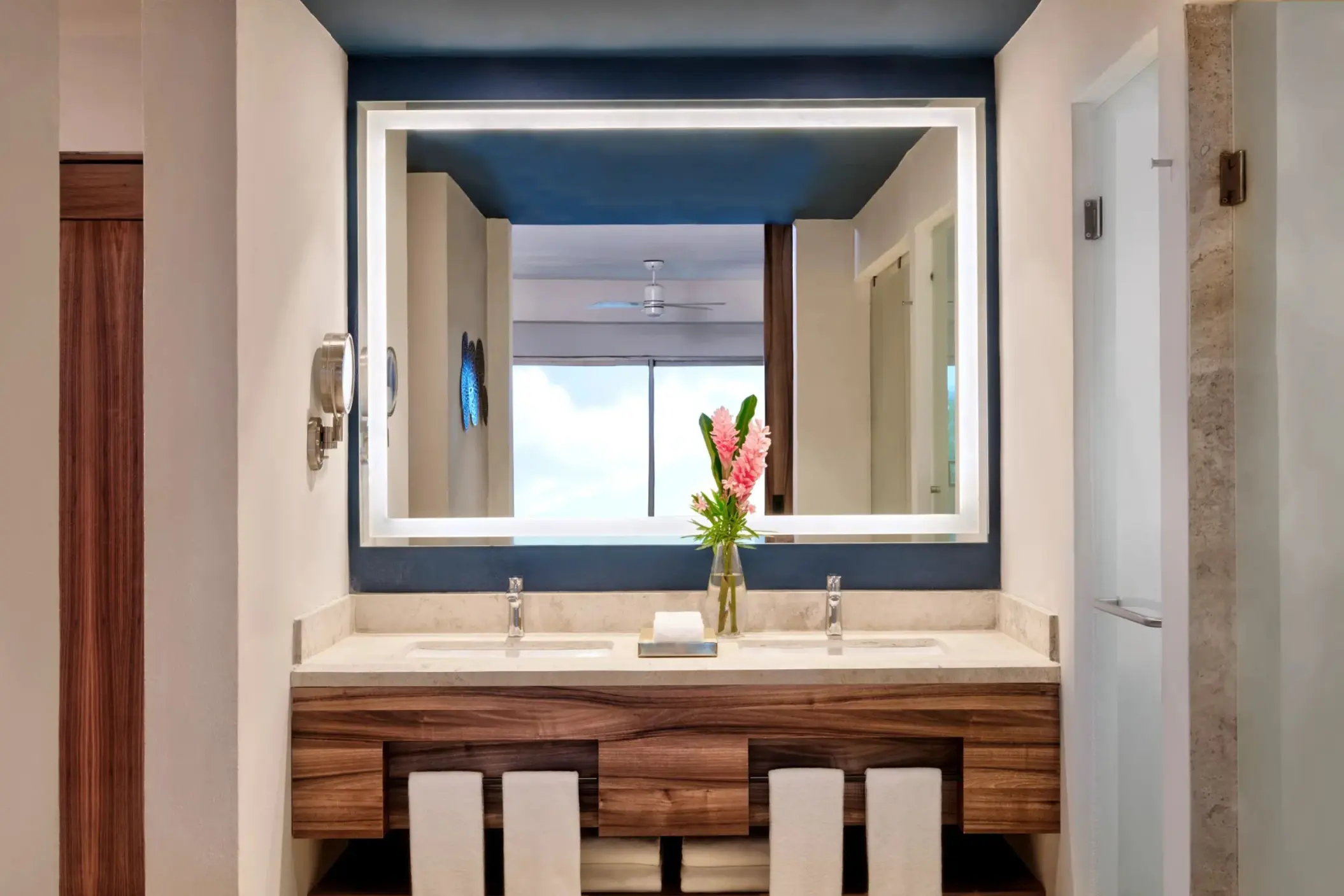 bathroom vanity at Hyatt Ziva Riviera Maya