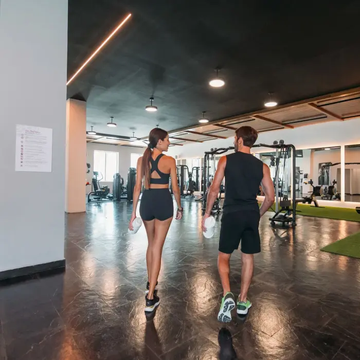 couple at the gym at Hyatt Ziva Riviera Maya