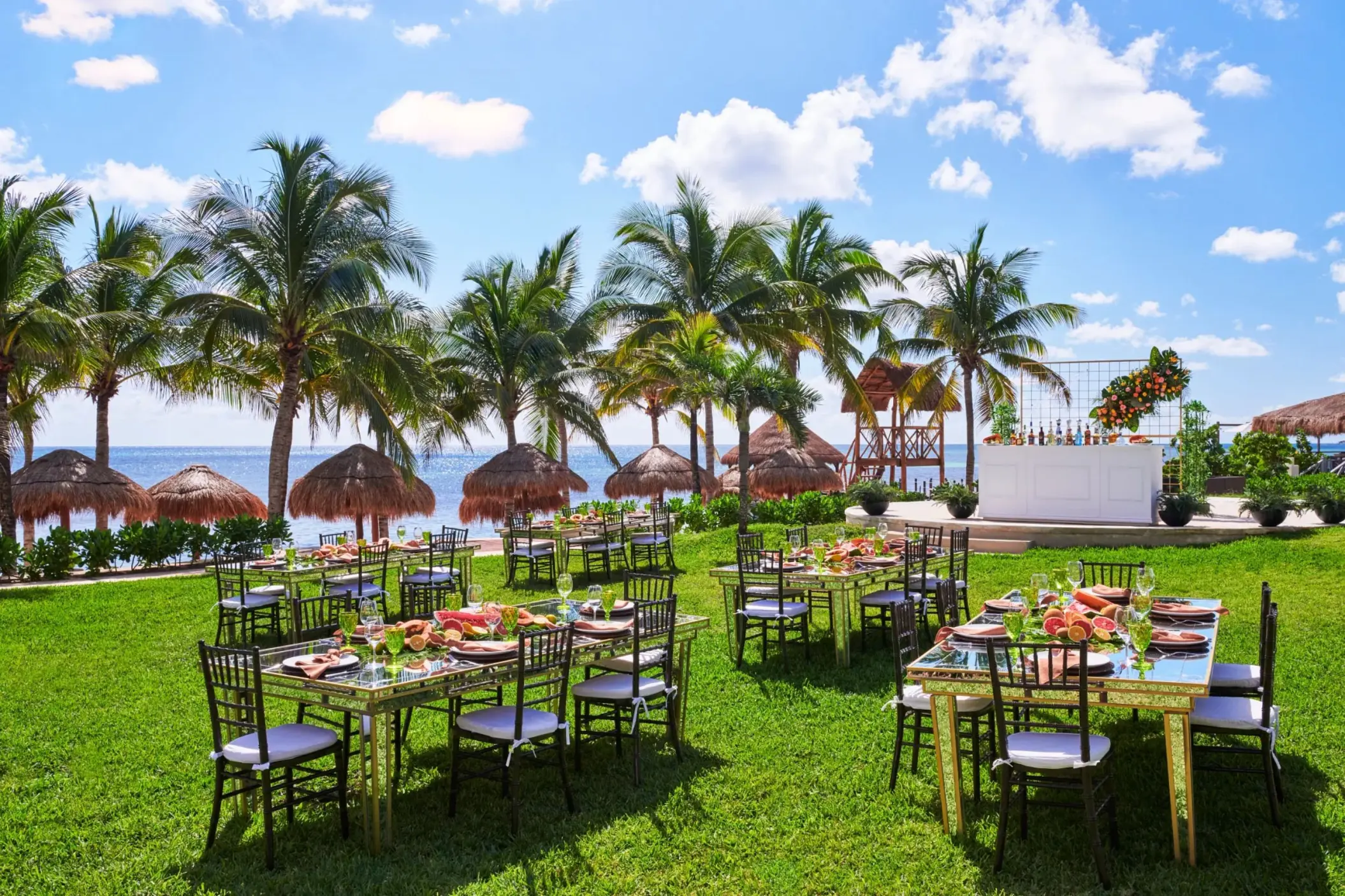 outdoor reception at Hyatt Ziva Riviera Maya