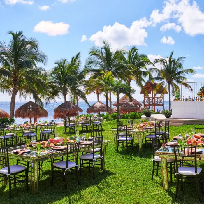 outdoor reception at Hyatt Ziva Riviera Maya