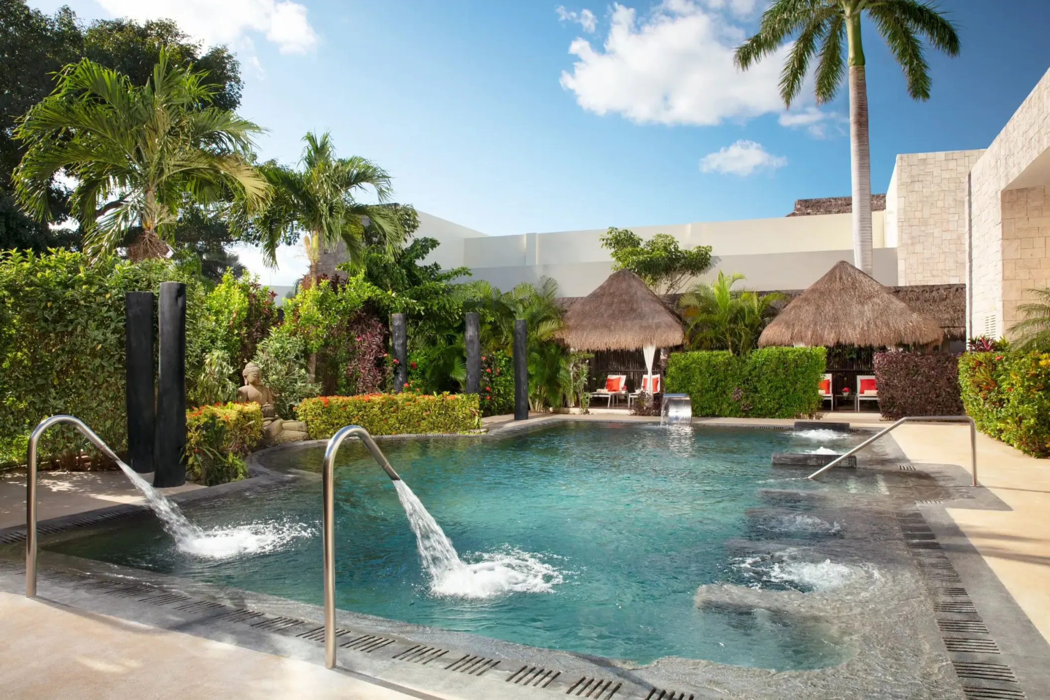 pool at ziva spa at Hyatt Ziva Riviera Maya