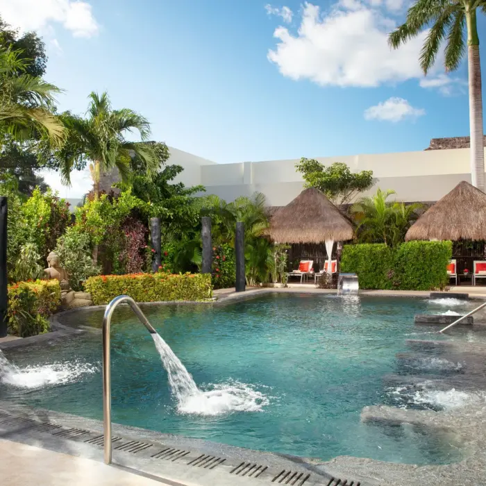 pool at ziva spa at Hyatt Ziva Riviera Maya
