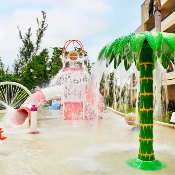 splash park for kids at Hyatt Ziva Riviera Maya