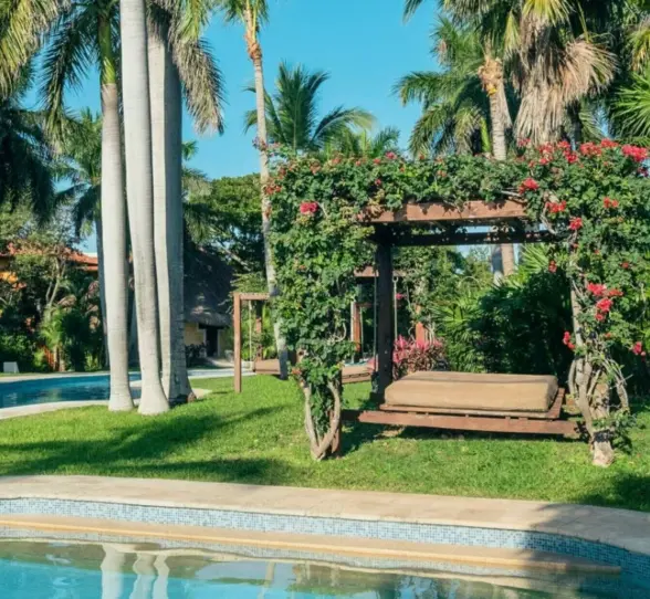pool and poolside cabana at Iberostar Waves Paraiso del Mar