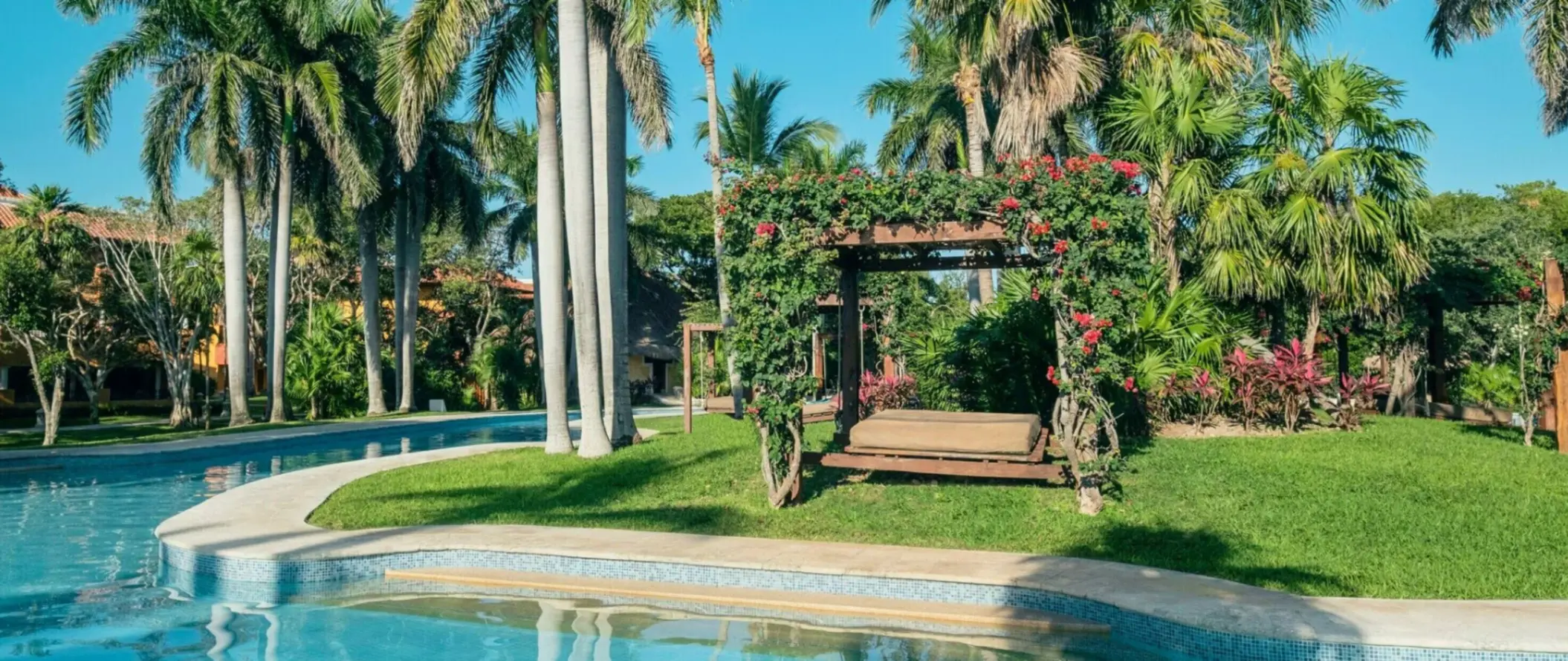 pool and poolside cabana at Iberostar Waves Paraiso del Mar