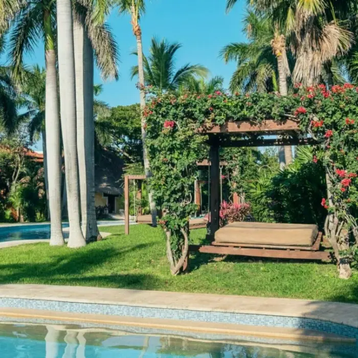 pool and poolside cabana at Iberostar Waves Paraiso del Mar