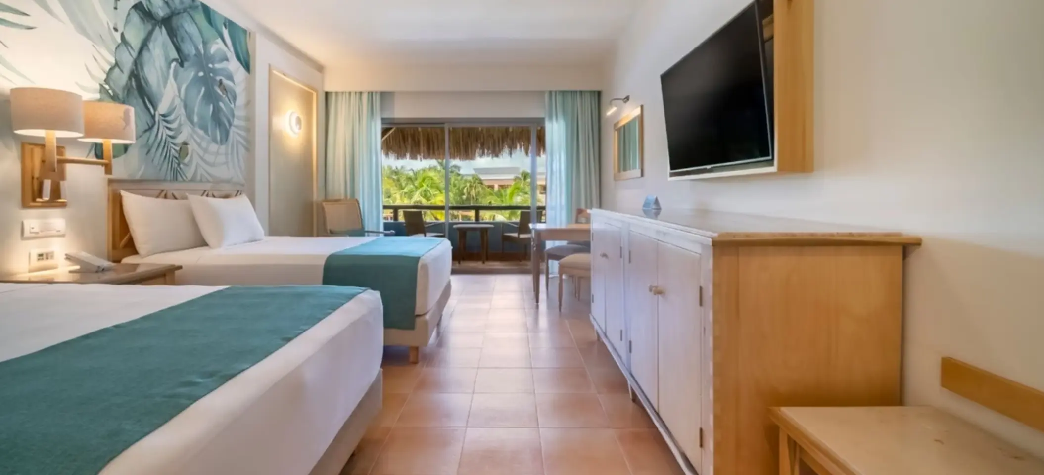 suite with two double beds at Iberostar Selection Paraiso Lindo