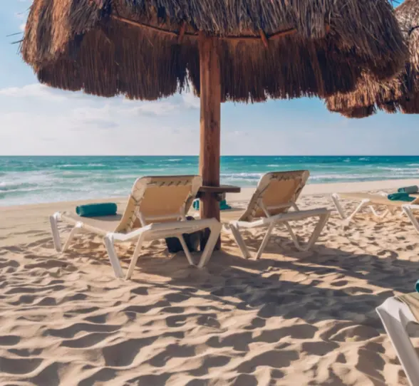 beach with loungers at Iberostar Selection Paraiso Lindo