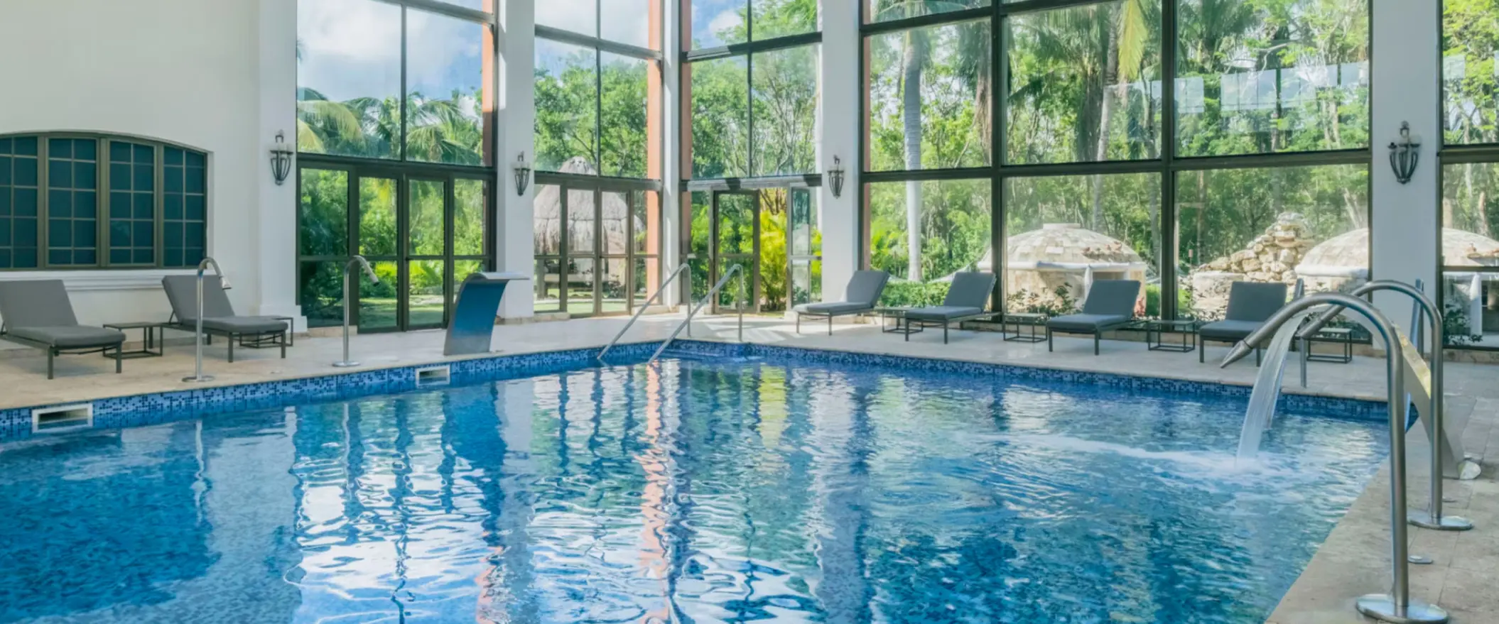 pool at the spa at Iberostar Selection Paraiso Lindo