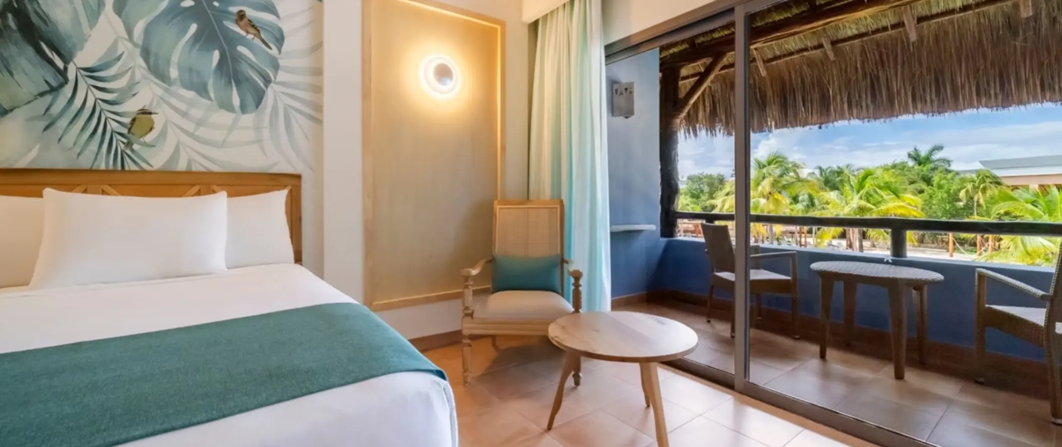 suite with view of the resort gardens at Iberostar Selection Paraiso Lindo