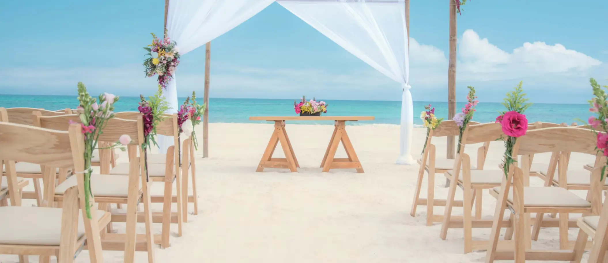 wedding on the beach at Iberostar Waves Paraiso Beach