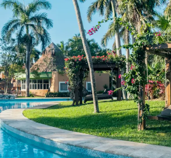 pool and poolside cabana at Iberostar Waves Paraiso Beach