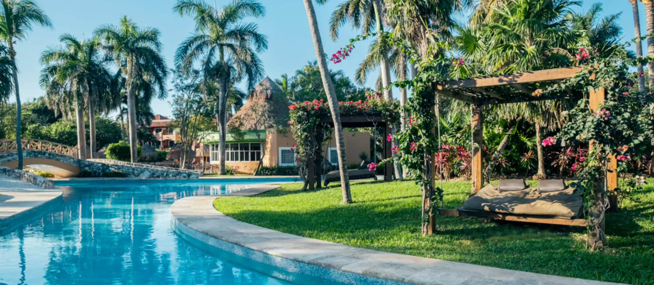 pool and poolside cabana at Iberostar Waves Paraiso Beach