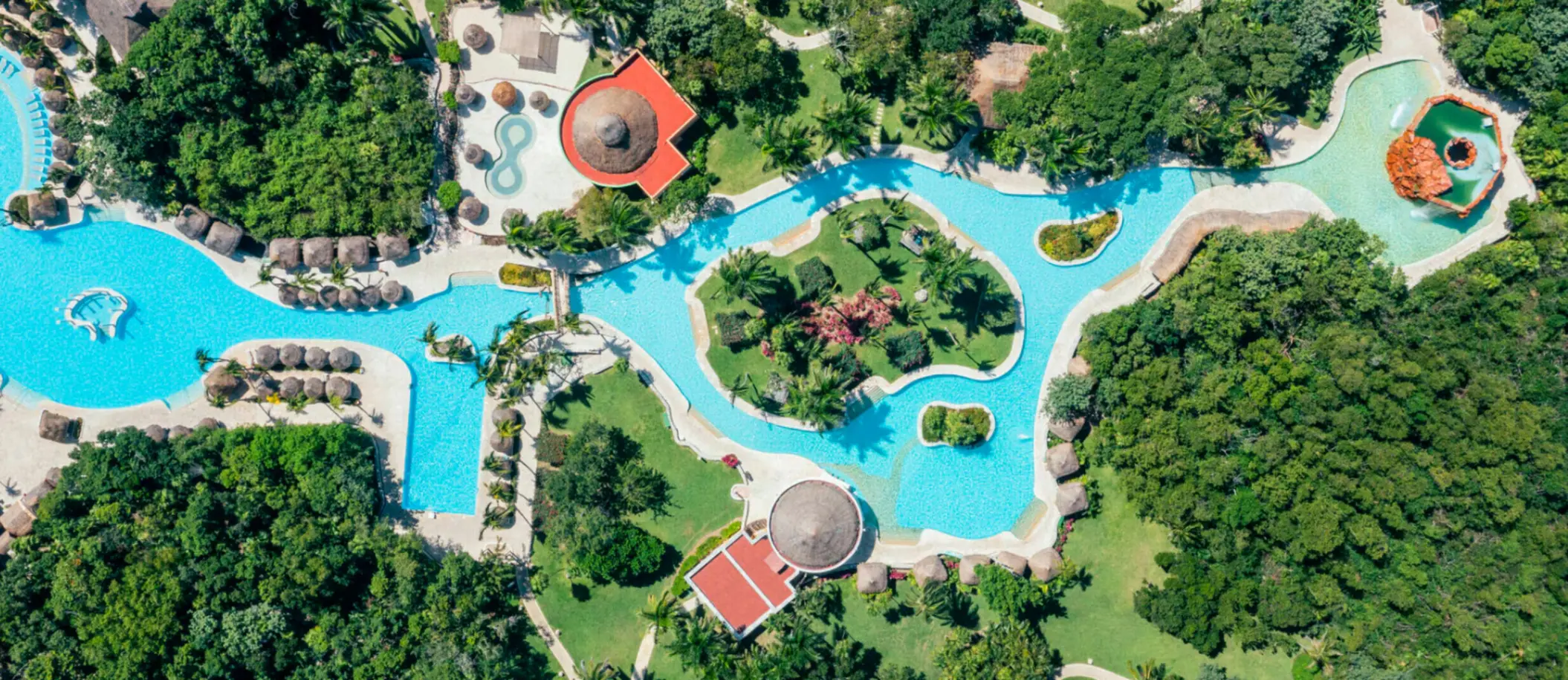 aerial view of the pool at Iberostar Waves Paraiso Beach