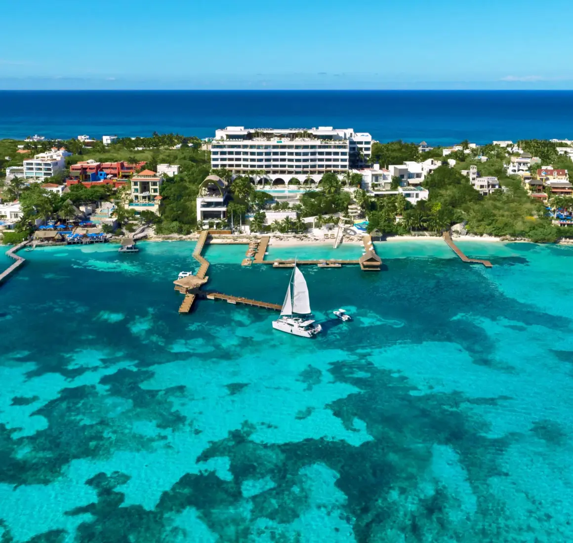 aerial view of Impression Isla Mujeres by Secrets