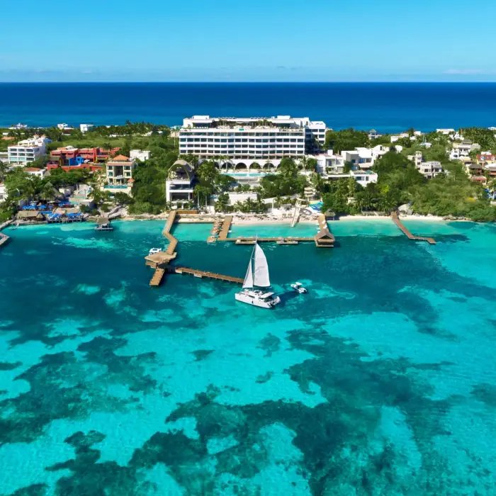 aerial view of Impression Isla Mujeres by Secrets