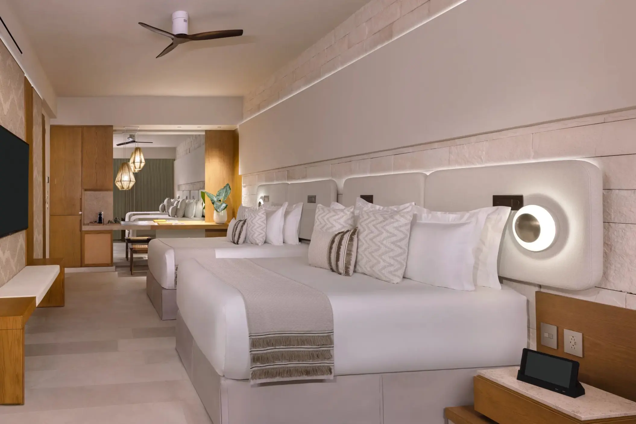 suite with two beds at Impression Isla Mujeres by Secrets