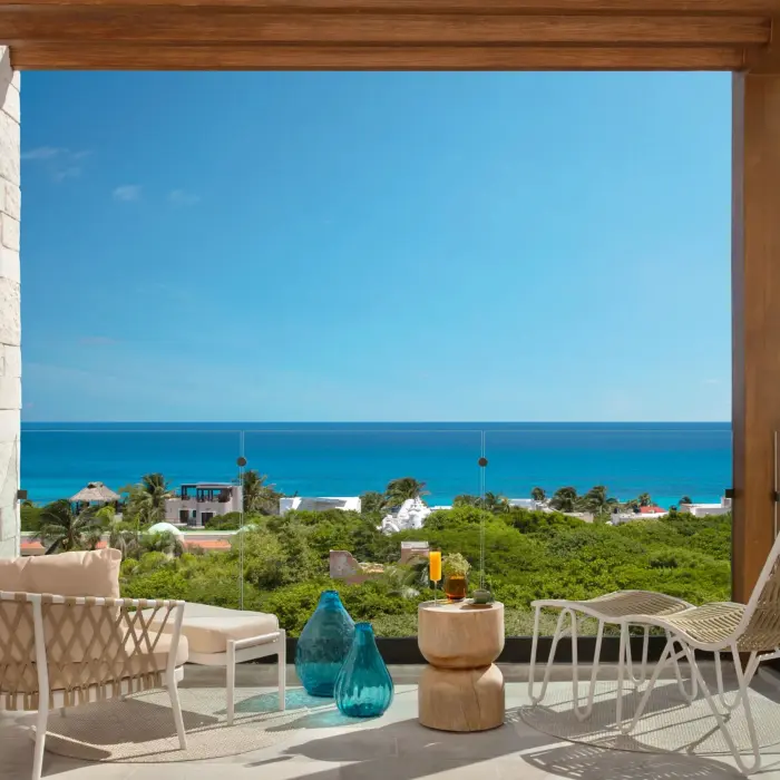 balcony of suite at Impression Isla Mujeres by Secrets