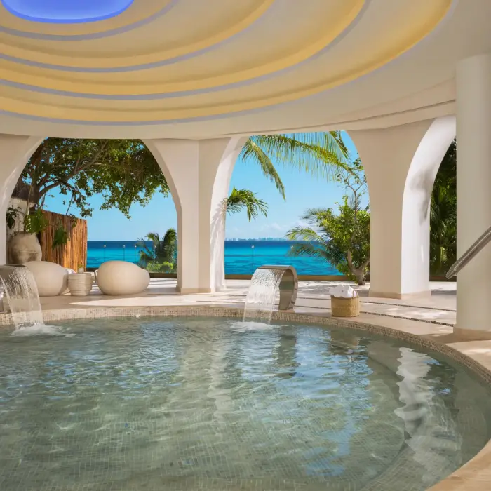 hydrotherapy pool at the spa at Impression Isla Mujeres by Secrets