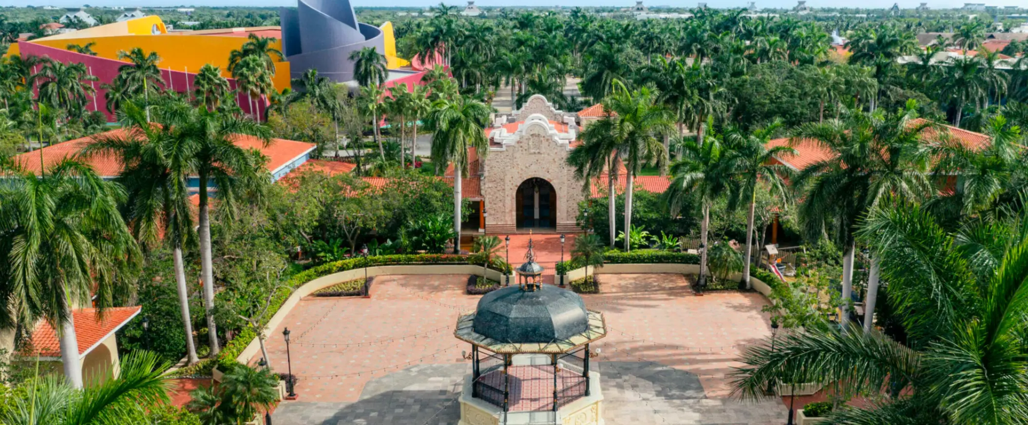 resort rounds with mexican architecture at JOIA Paraiso by Iberostar
