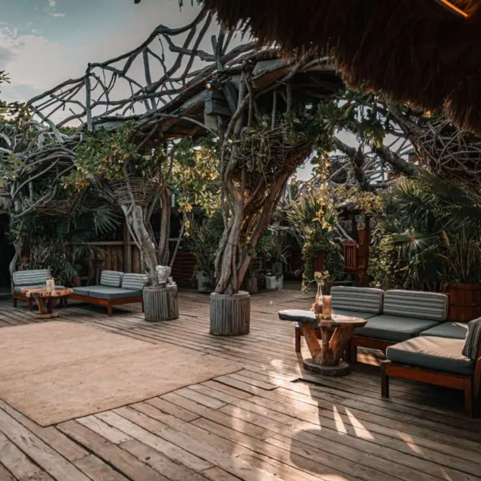 common sitting space at Kanan Tulum Hotel & Spa