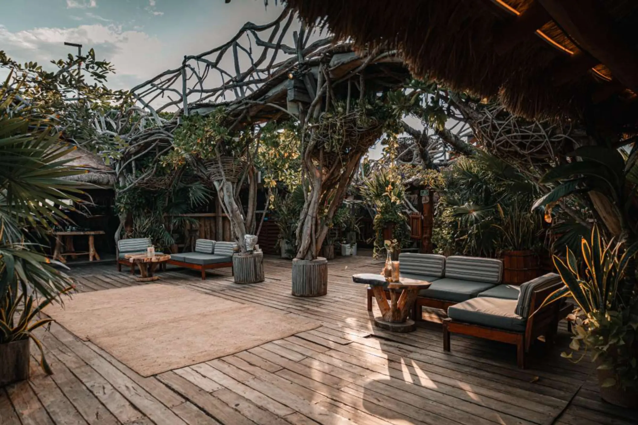 common sitting space at Kanan Tulum Hotel & Spa