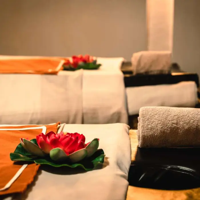 massage tables at the spa at Kanan Tulum Hotel & Spa