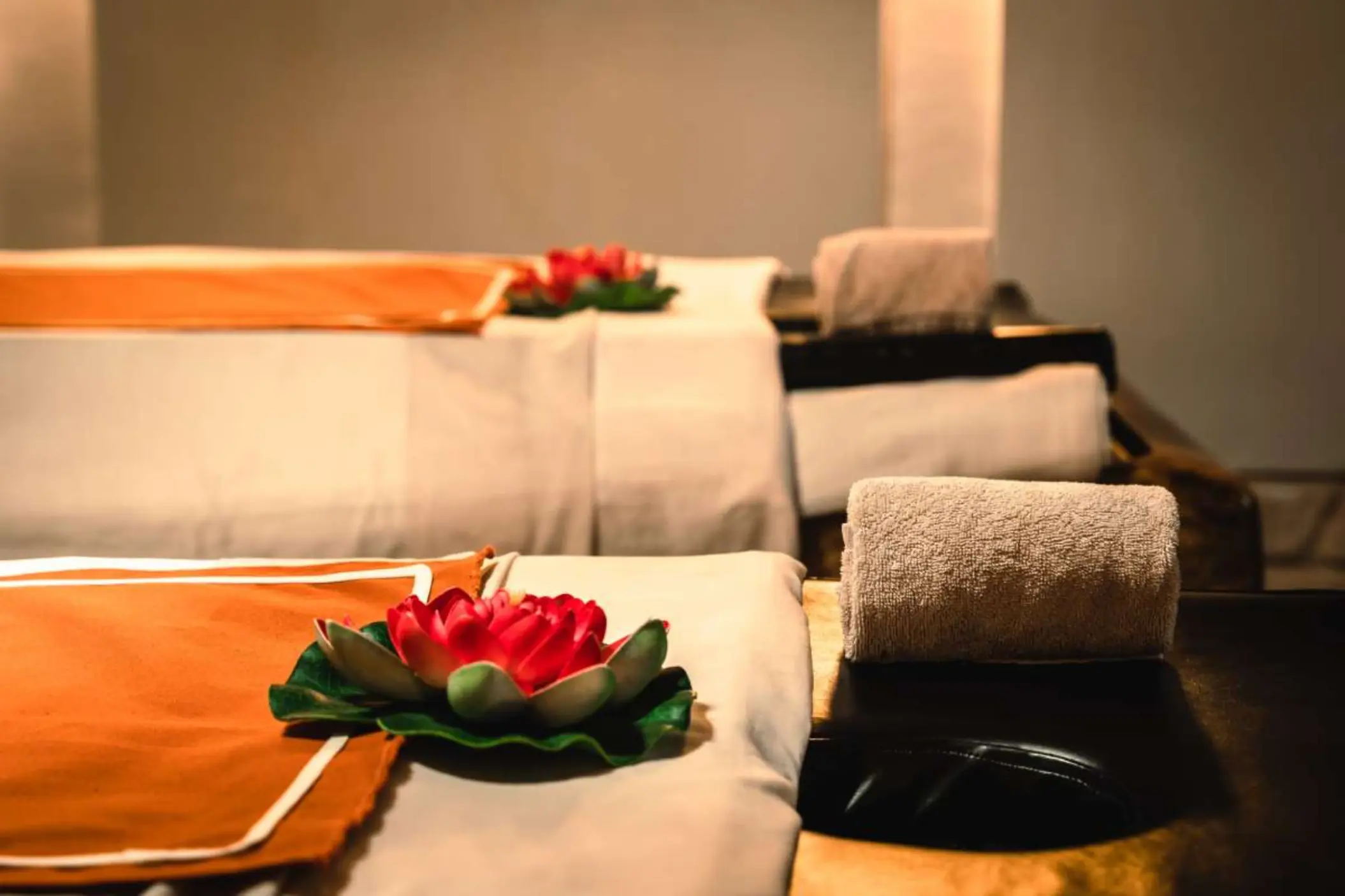 massage tables at the spa at Kanan Tulum Hotel & Spa