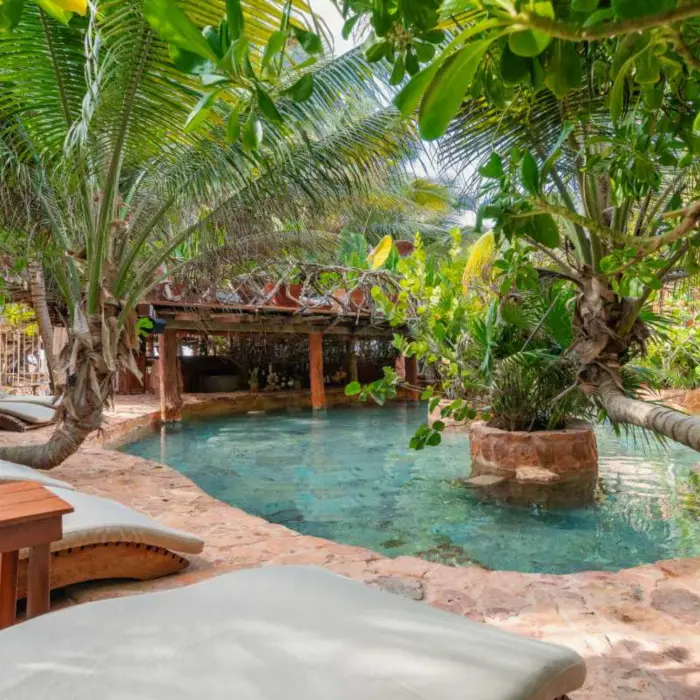 pool and loungers at Kanan Tulum Hotel & Spa