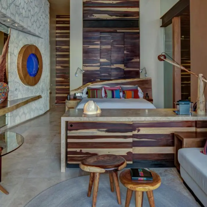 interiors on a suite at La Casa de la Playa