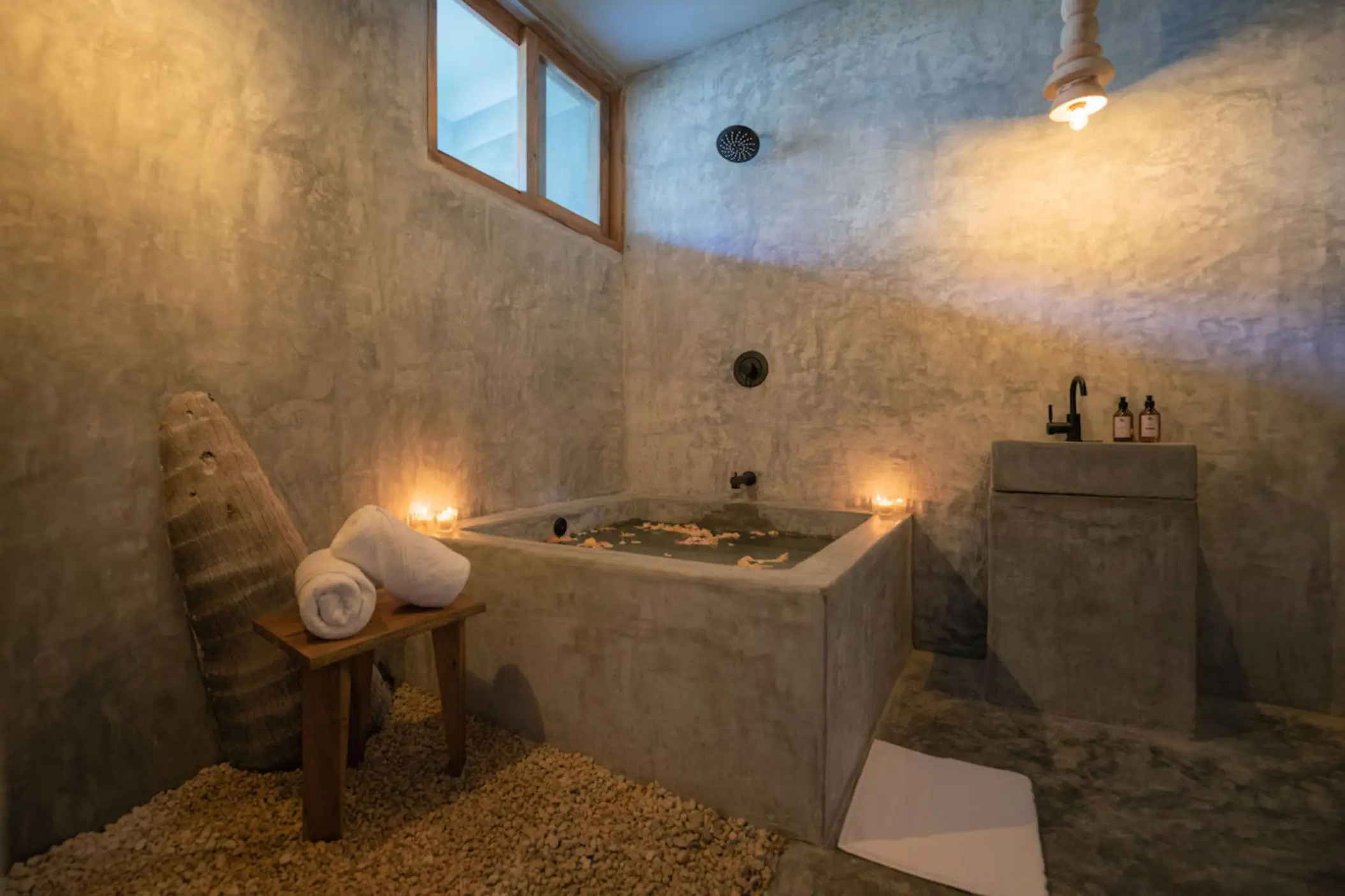 couples treatment room at the spa at La Valise Tulum