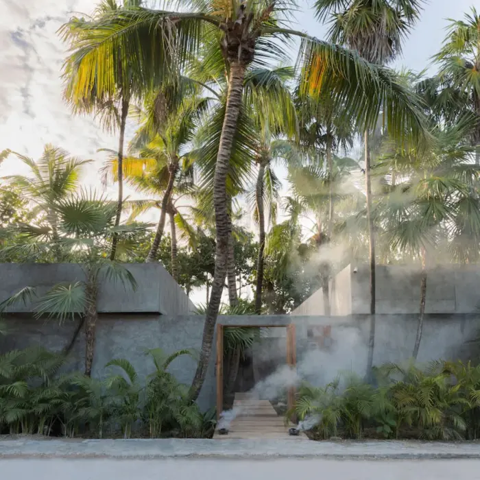 spa entrance at La Valise Tulum
